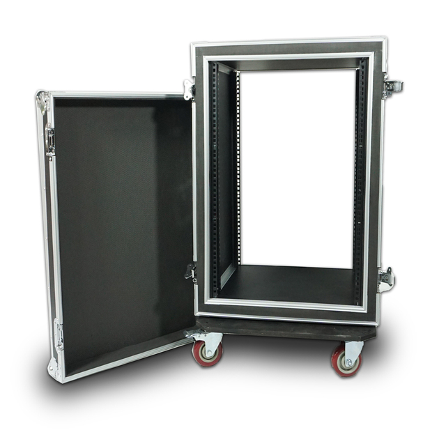 ANYCASE Flight Case 19 Inch Depth Travel Shock Proof Slam Slide Shockmount Rack Case