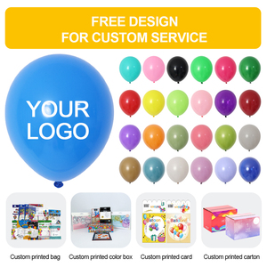 Palloncini Pubblicitari Personalizzati Colorati Più Popolari, Palloncini in Lattice con Logo Promozionale, Palloncini Stampati per Compleanni con Elio - Product Image 1