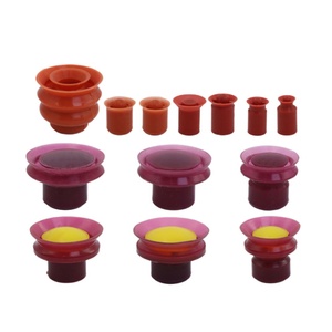 Double 25mm <b>Rubber</b> Vacuum Suction Cup Special for DK20 <b>Silicone</b> Perforated Workpieces - Product Image 1
