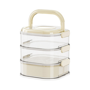 Food Storage Container Rectangle <b>Stackable</b> Clip On Lid Camping Outdoor Picnic Fruit <b>Lunch</b> <b>Box</b> Portable With Lids - Product Image 5