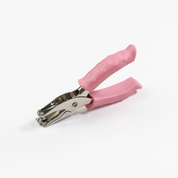 Perforateur manuel en métal 250408 pour trous circulaires, perforateur à étiquettes à trou unique avec poignée en plastique pour étiquettes de bricolage, perforateur à papier pour bricolage