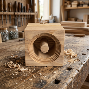 ITA Tools ODM 75x75x75mm Support de téléphone cube en bois de frêne d'Amérique du Nord sans batterie ni amplificateur pour lit et bureau Fabriqué à Taïwan - Product Image 1