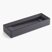 Boîte à papeterie rectangulaire en cuir de qualité supérieure, faite à la main, moderne, porte-stylos, support de rangement avec support vertical pour la maison, le bureau, l'hôtel
