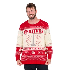 Maglione Natalizio Unisex a Maniche Lunghe con Collo Rotondo, Lavorazione Jacquard, Personalizzabile, Divertente per Coppie, Uomo e Donna - Product Image 4