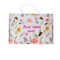 Papier Wellpappe Koffer Geschenk box Trage tasche Box Aktentasche Style Box mit Griff