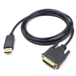 Kabel Adaptor <span class=keywords><strong>DP</strong></span> ke <span class=keywords><strong>DVI</strong></span> 6 Kaki, Male <span class=keywords><strong>Dual</strong></span> <span class=keywords><strong>Link</strong></span>, Berpelindung Kepang, 4K HDTV Monitor Komputer, Twisted Pair, Selubung PVC - Product Image 5