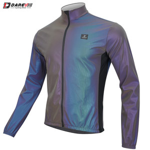 Darevie Night 360 <span class=keywords><strong>arc</strong></span>-<span class=keywords><strong>en</strong></span>-<span class=keywords><strong>ciel</strong></span> réfléchissant <span class=keywords><strong>cyclisme</strong></span> veste femmes hommes coupe-vent imperméable vélo <span class=keywords><strong>maillot</strong></span> - Product Image 1