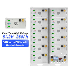 Batterie Mecc 51,2 V 280 Ah, système de stockage d'énergie 20 kWh, système de stockage d'énergie monté sur rack pour l'énergie solaire commerciale, batterie Lifepo4 Mecc 50 51,2 V 280 Ah - Product Image 1