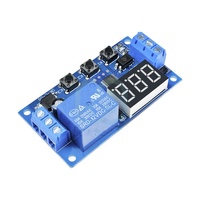 Minuterie électronique numérique LED, 12V DC, 24V, 3 boutons, relais de retard de Cycle, Circuit imprimé, Module de contrôle de chronométrage réglable