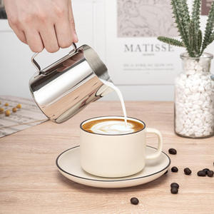350/550ML Café <span class=keywords><strong>Latte</strong></span> Lait Mousseur Pichet Mousseur À Lait Pichet En Acier Inoxydable Espresso <span class=keywords><strong>Barista</strong></span> Pichet Pot À Lait Avec Échelle - Product Image 5