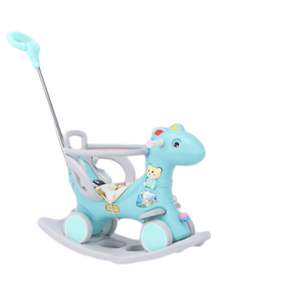 음악 상자가있는 다중 기능 플라스틱 소재 다채로운 흔들 말 - Product Image 2