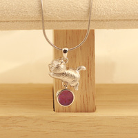 Pendentif en laiton opale en forme de chat mignon, breloque cœur, bijoux commémoratifs pour cendres d'animaux de compagnie, vente en gros, stock d'usine, gravure gratuite