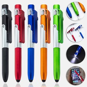 Support de téléphone multifonctionnel promotionnel pour le sport, lampe LED pliable haute luminosité avec stylo à bille, largeur d'écriture 1,0 mm - Product Image 1