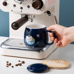 Nhà Máy Sáng Tạo 3D Phim Hoạt Hình Cà Phê Nước Cốc Gốm Biểu Tượng Tùy Chỉnh Tối Tráng Men Mèo Cốc Gốm - Product Image 3