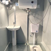 Salle de bain préfabriquée portable en gros, moderne, en conteneur extérieur, toilettes mobiles, cabine de douche modulaire