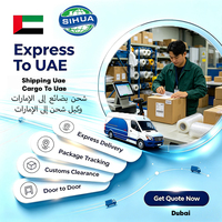 Expédition DHL de colis porte-à-porte avec suivi, vers l'aéroport international de Sharjah aux Émirats arabes unis, avec services d'entreposage et de routage de fret expert
