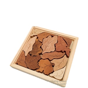 Rompecabezas de madera para niños pequeños, rompecabezas con forma de animal, tablero con marco de madera, juguete educativo de aprendizaje temprano de madera maciza - Product Image 2