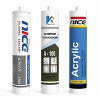 Scellant silicone acétique de qualité supérieure, séchage rapide, imperméable, adhésif à séchage rapide pour la construction automobile, les fenêtres et les portes en verre