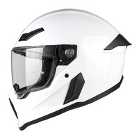 Casque de moto vintage pour motard, casque intégral homologué DOT