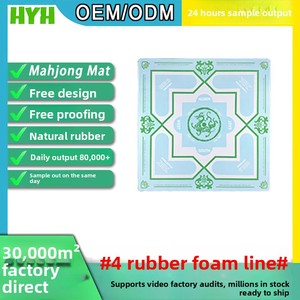 Tapis de Mahjong Classique le Plus Vendu, Antidérapant, Silencieux, Imperméable, Base en Caoutchouc Naturel, Design Gratuit, Divertissement à Domicile, 4 Joueurs - Product Image 5