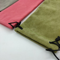 Pochette en tissu velours doux imprimé personnalisé, anti-rayures, portable, avec cordon de serrage, pour lunettes de lecture