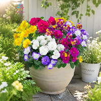 Bouquet de fleurs artificielles de primula, fleurs artificielles réalistes pour la maison, le jardin, la clôture, le panier suspendu, la décoration florale de centre de table