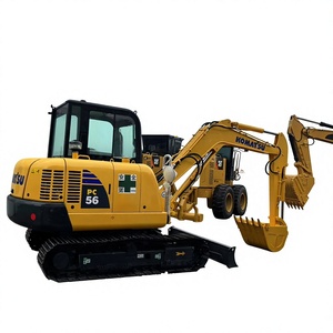 Mini-excavatrice sur chenilles Komatsu PC56-7 d'occasion en bon état, 5 tonnes, modèle 2020, godet de 0,22 m, 2001-4000 heures de fonctionnement - Product Image 1