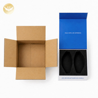 Carton d'expédition en kraft ondulé personnalisé pour boîte cadeau magnétique, emballage extérieur de protection