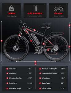 Bicicleta Eléctrica de Montaña Todoterreno Bigfly C29 Ultra 2026, Modelo Nuevo, Motor Trasero de 750w, Batería de 48v 15ah, 29 Pulgadas, Almacén en la UE y el Reino Unido - Product Image 5