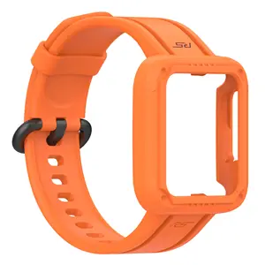 小米红米手表精简版2 2024热卖橡胶硅胶运动带Tpu保护红米手表带盒