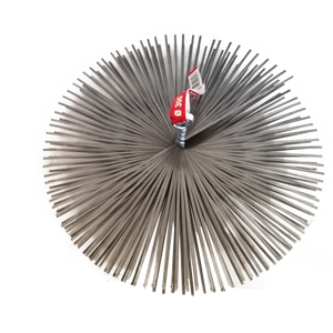 Cepillo Redondo Manual para Limpieza de Chimeneas de 200 mm de Diámetro, de Alambre de Acero Inoxidable con Mango para Limpiar Hogares, Automóviles y Tubos - Product Image 1