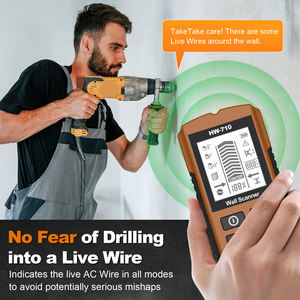 HW-710-H नए 7 में 1 दीवार स्टड फिंडर स्कैनर दीवार धातु लकड़ी के तार तार तार डिटेक्टर - Product Image 4