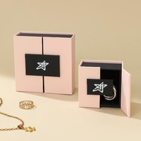 Boîte à bijoux magnétique de luxe personnalisée A1, boîte cadeau en papier magnétique pour l'emballage de bijoux, boîte cadeau magnétique sans ruban