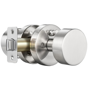 YoukeyHomi Hot American USA Canada Alloy All-Function Keyed Entrance Keyless Privacy Passage Dummy Round <strong>Door</strong> Lock <strong>Knob</strong> Handle - Product Image 1