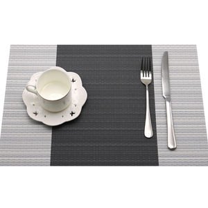 Vente en gros de napperon rectangulaire en PVC écologique décoration de table de style classique motif dégradé pour tapis de mariage de salle de cuisine - Product Image 1
