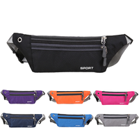 Sac banane unisexe portable en polyester imperméable, forme oreiller, personnalisable avec logo, pour sport et course en extérieur, vente en gros à prix réduit