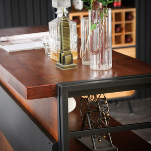 Multipurpose Antique Cashier Desk Home Beer Wet <strong>Corner</strong> Mini Wooden <strong>Bar</strong> Counter <strong>Unit</strong> - Product Image 3