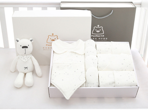 Commercio all'ingrosso 100% Del Cotone Boutique Vestiti Del Bambino Set Vestiti Del Bambino <span class=keywords><strong>per</strong></span> il Neonato con il Contenitore di Regalo (24 PZ/SET) - Product Image 5