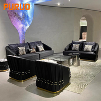 Fauteuil de luxe Puruo en cuir PU Nappa Léopard, artisanal, pour hall d'accueil, salon d'attente, villa, mobilier de designer pour la maison