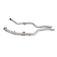Tuyau d'échappement en acier inoxydable ING pour Mercedes Benz E550 W212 76 mm avec bouclier thermique, pièces de tuning automobile de haute qualité