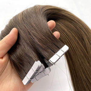 Extensions de cheveux à bandes adhésives 2026 les plus vendues, trame simple, cheveux vierges à cuticules intactes, double tirage chinois, vente <span class=keywords><strong>en</strong></span> gros directe usine - Product Image 3