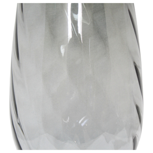Vaso alto in vetro fumé con base arrotondata per decorazione del soggiorno - Product Image 4