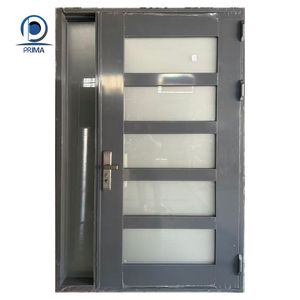 Puerta de Entrada Clásica Prima Tallada a Mano, Decoración de Acero Inoxidable Texturizado, Herencia, Apartamento, Fibra de Vidrio - Product Image 2