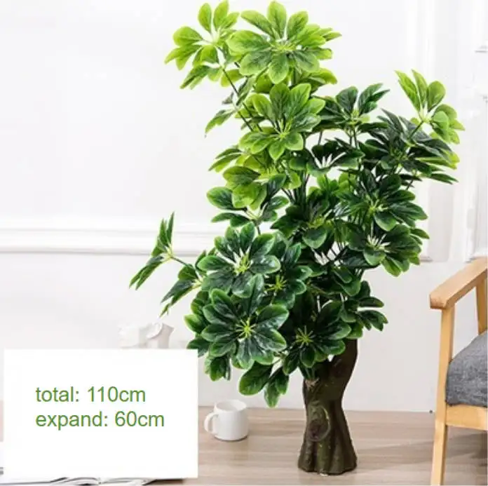 Tanaman buatan dalam pot untuk dekorasi rumah, tanaman dalam ruangan, tanaman Bonsai hijau buatan