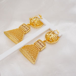 Boucles d'oreilles à clous en or 18k, de luxe, grand bijoux d'oreilles de remplissage en or, <span class=keywords><strong>E536</strong></span> - Product Image 3