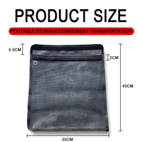 Sac de rangement de pêche personnalisé 35*35cm housse de protection en PVC sac de matériel de pêche durable pochette unique sac de leurre de pêche à la traîne