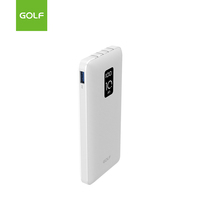 Chargeur mobile au lithium portable, fabrication personnalisée, charge rapide PD, vente en gros, affichage numérique LCD, batterie externe 10000mAh avec câble