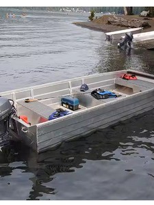 <span class=keywords><strong>Bateau</strong></span> de pêche longue ligne multifonctionnel en aluminium à <span class=keywords><strong>fond</strong></span> <span class=keywords><strong>plat</strong></span> de 14 pieds, pratique et nouveau, à moteur diesel - Product Image 2