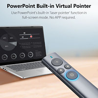 Pointeur laser vert N95s Pro, pointeur laser numérique portable sans fil, clicker pour présentations professionnelles