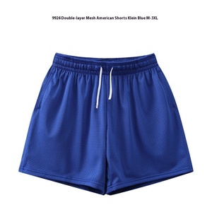 Pantaloni sportivi da <span class=keywords><strong>basket</strong></span> estivi ad asciugatura rapida da uomo stile americano <span class=keywords><strong>pantaloncini</strong></span> in rete a tre punti vita a metà Look Casual da spiaggia - Product Image 6